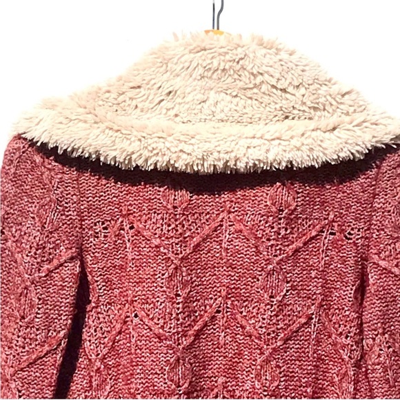 ANTHROPOLOGIE SLEEPING ON SNOW Cardigan with Sherpa Lining - Picture 2 of 4